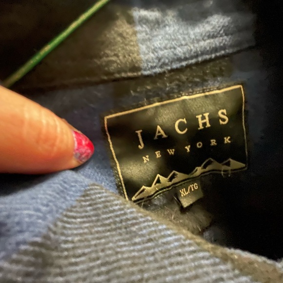 Men’s XL blue plaid shirt - Picture 3 of 3